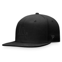 Adult Men's Los Angeles Dodgers Fanatics Branded Black on Black Snapback Hat