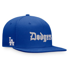Adult Men's Los Angeles Dodgers Fanatics Branded Gothic Script Fitted Hat - Royal