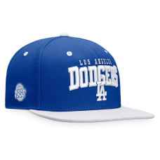 Adult Men's Los Angeles Dodgers Fanatics Branded Iconic Lock Up Snapback Hat - Royal/White