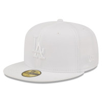 Adult Men's Los Angeles Dodgers New Era White on White 59FIFTY Fitted Hat