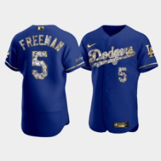 Los Angeles Dodgers #5 Freddie Freeman Men's Diamond Edition Jersey - Royal