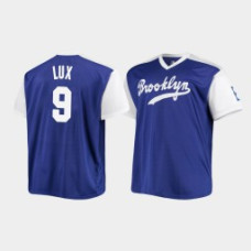 Los Angeles Dodgers #9 Gavin Lux Replica Cooperstown Collection Men's Jersey - Royal White