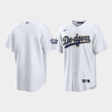 Men's Los Angeles Dodgers White 2021 Gold Program Replica Jersey
