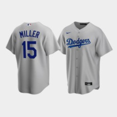 Men's Los Angeles Dodgers Bobby Miller #15 Gray 2020 MLB Draft Alternate Replica Jersey