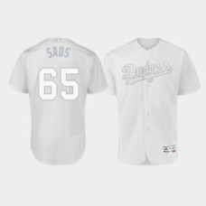 Men's Los Angeles Dodgers Authentic #65 Casey Sadler 2019 Players' Weekend White Sads Jersey