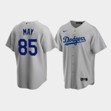 Men's Los Angeles Dodgers #85 Dustin May Gray Replica Nike 2020 Alternate Jersey