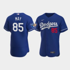 Men's Los Angeles Dodgers Dustin May Royal Alternate Authentic Jersey - Jackie Robinson 75th Anniversary