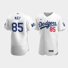 Men's Los Angeles Dodgers Dustin May White Home Authentic Jersey - Jackie Robinson 75th Anniversary