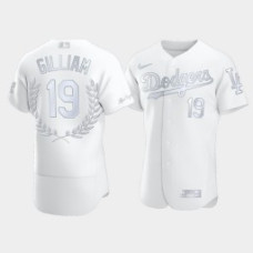 Men's Los Angeles Dodgers Jim Gilliam #19 White Awards Collection Retirement Jersey