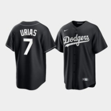 Los Angeles Dodgers Julio Urias Black Alternate Fashion Replica Jersey