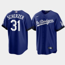 Los Angeles Dodgers Max Scherzer Royal 2021 City Connect Replica Jersey
