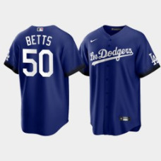 Los Angeles Dodgers Mookie Betts Royal 2021 City Connect Replica Jersey