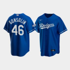 Men's Los Angeles Dodgers Tony Gonsolin Royal 2020 World Series Champions Alternate Replica Jersey