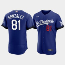 Los Angeles Dodgers Victor Gonzalez Royal 2021 City Connect Authentic Jersey