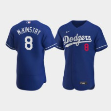 Men's Los Angeles Dodgers #8 Zach McKinstry Royal Authentic Alternate Jersey