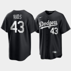 Los Angeles Dodgers Edwin Rios Black Fashion Edition Replica Jersey