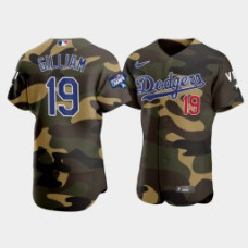 Men Los Angeles Dodgers Jim Gilliam Camo 2021 Armed Forces Day Jersey