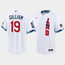 Men Los Angeles Dodgers #19 Jim Gilliam White 2021 MLB All-Star Game Replica Jersey