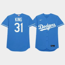 Joc Pederson Los Angeles Dodgers Blue 2021 Players Weekend Nickname King Jersey