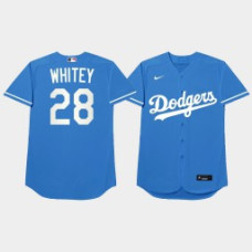 Tyler White Los Angeles Dodgers Blue 2021 Players Weekend Nickname Whitey Jersey