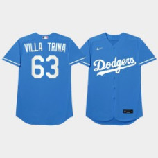 Yimi Garcia Los Angeles Dodgers Blue 2021 Players Weekend Nickname Villa Trina Jersey