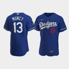 Men Los Angeles Dodgers Max Muncy Royal Commemorative Patch Alternate Jersey