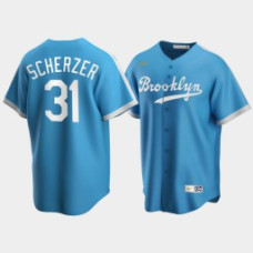 Los Angeles Dodgers Max Scherzer Blue Cooperstown Collection Authentic Alternate Jersey