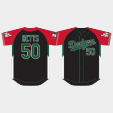 Men Los Angeles Dodgers #50 Mookie Betts Black 2021 Mexican Heritage Night Limited Jersey