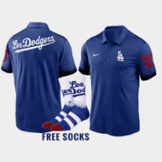 Men Los Angeles Dodgers Mookie Betts Royal City Connect Free Socks Polo