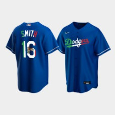 #16 Will Smith Los Angeles Dodgers Men's Replica Mexican Heritage Night Jersey - Royal