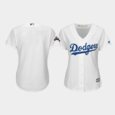 Women's Los Angeles Dodgers 2019 Postseason White Official Home Cool Base Jersey