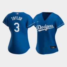 Women's Los Angeles Dodgers Chris Taylor #3 Royal Replica Nike 2020 Alternate Jersey