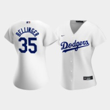 Women's Los Angeles Dodgers Cody Bellinger #35 White Replica Nike Home Player Jersey
