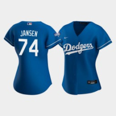 Women's Los Angeles Dodgers Kenley Jansen #74 Royal 2020 World Series Champions Replica Jersey