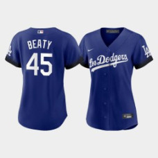 Women's Los Angeles Dodgers Matt Beaty Royal 2021 City Connect Replica Jersey