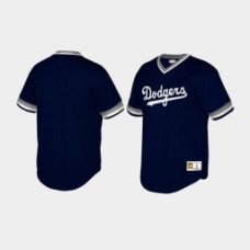 Youth Los Angeles Dodgers Cooperstown Collection Mesh Wordmark V-Neck Royal Mitchell & Ness Jersey