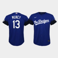 Youth Los Angeles Dodgers Max Muncy #13 Royal 2021 City Connect Replica Jersey