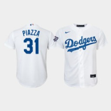 Youth Los Angeles Dodgers Mike Piazza #31 White 2020 World Series Champions Nike Home Replica Player Jersey